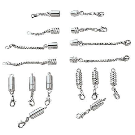 Magnetic Jewelry Clasps with Extensions, Set of 12-377869