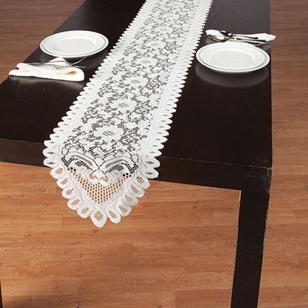 Lace Floral Table Runner-377901