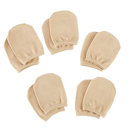 Toe Half Socks, 5 Pair-377919