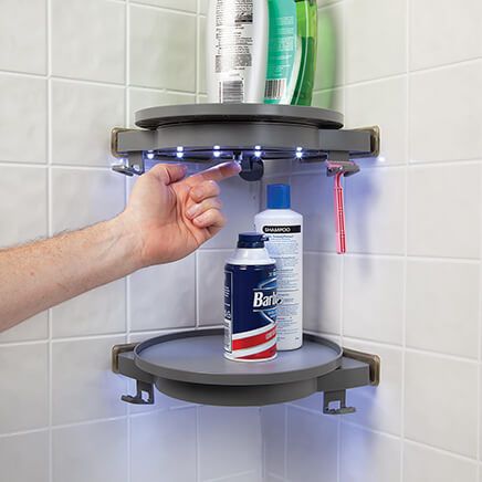 InstaHang Rotating Shelf with Lights, Set of 2-377923