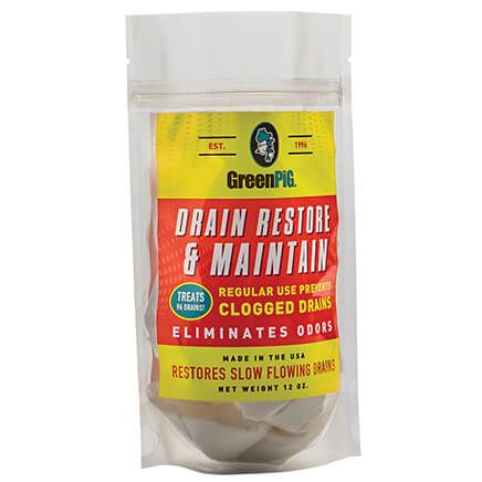 Green Pig® Drain Restore & Maintain, 12 Pack-377994