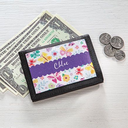 Personalized Butterflies Kid's Wallet-378001