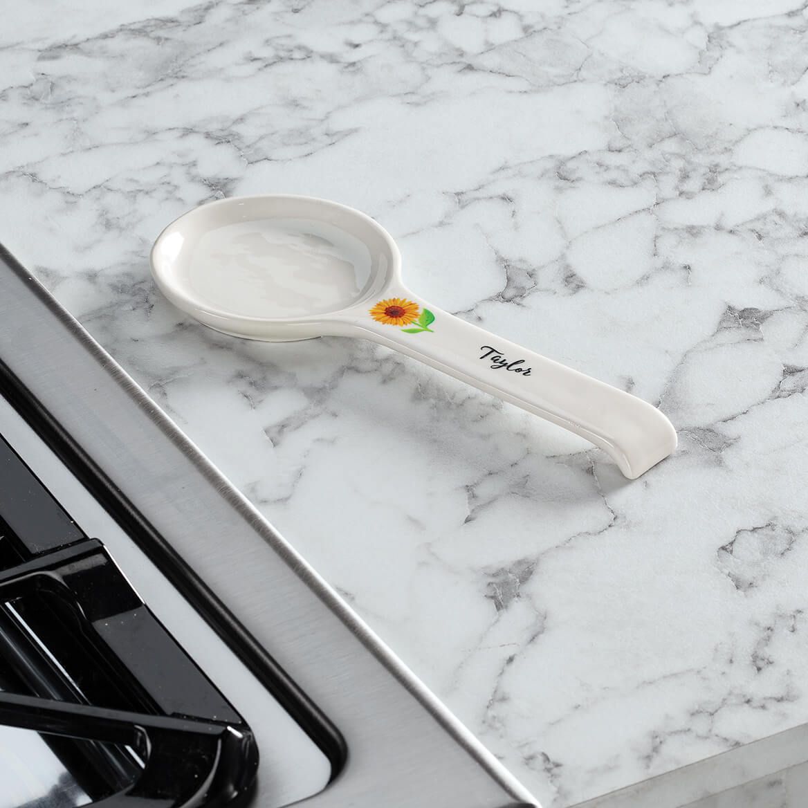 Personalized Sunflower Spoon Rest + '-' + 378130