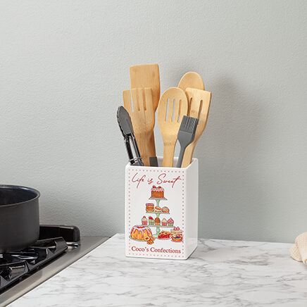 Personalized Life is Sweet Square Crock-378134