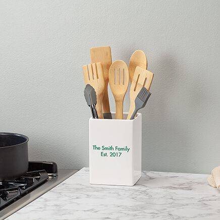 Personalized 2-Line Square Crock-378140
