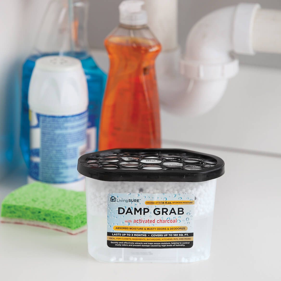 Damp Grab with Charcoal by LivingSURE™, Set of 48 + '-' + 378269