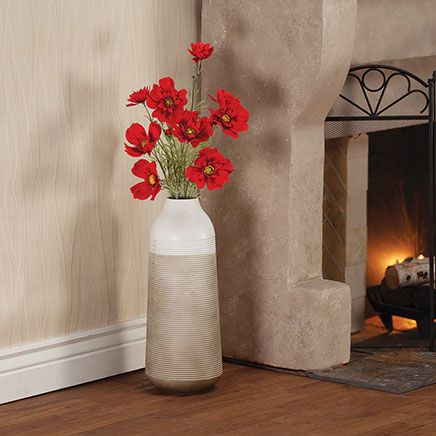 Artificial Red Cosmos Stems by OakRidge™, Set of 3-378363