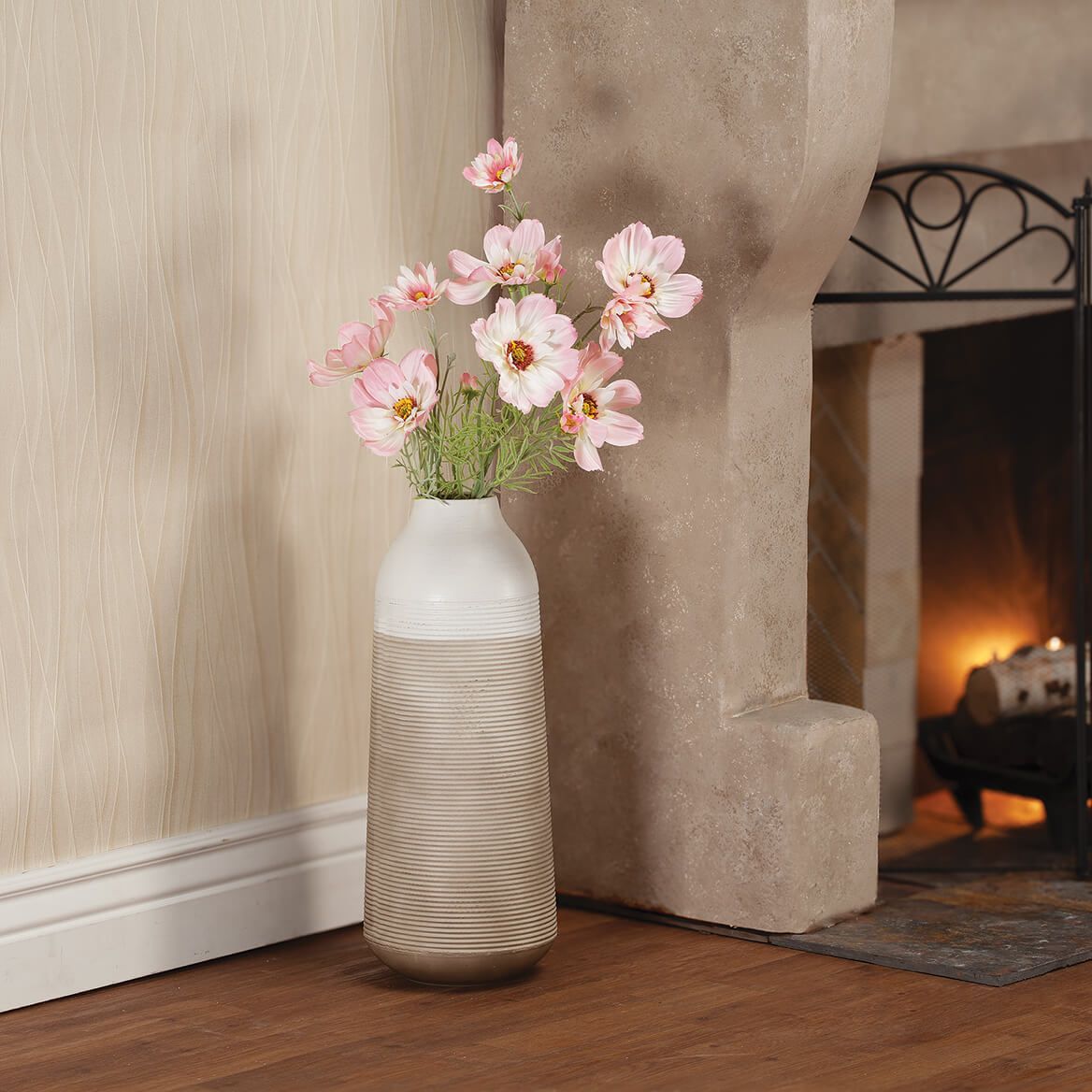 Artificial Pink Cosmos Stems by OakRidge™, Set of 3 + '-' + 378364