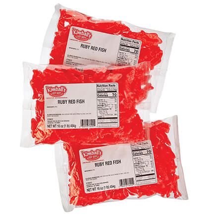 Ruby Red Fish, 16 oz., Set of 3-378423