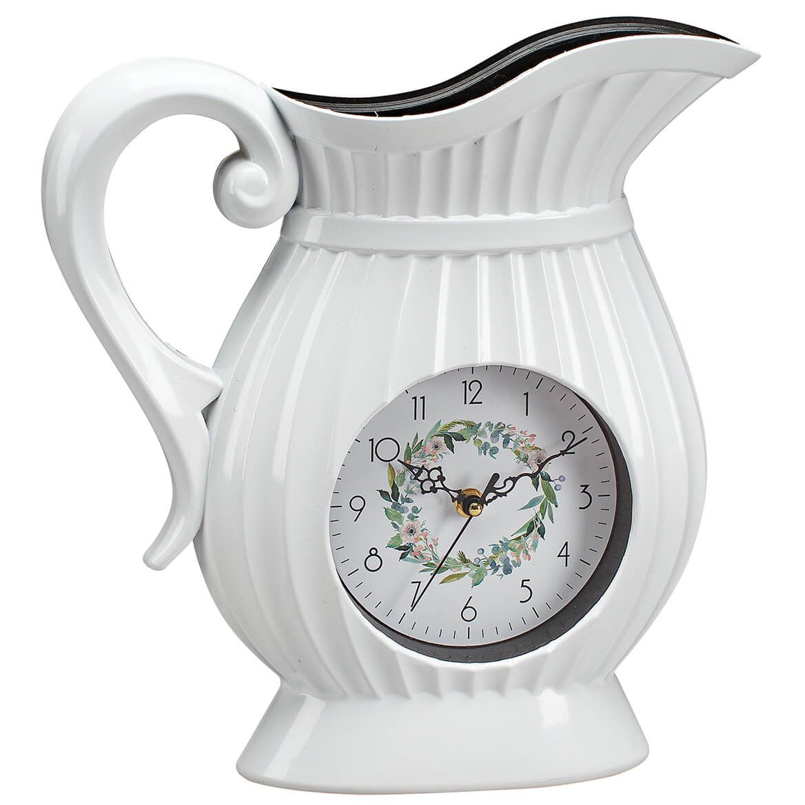 Pitcher Wall Clock with Flower Vessel by OakRidge™ + '-' + 378708