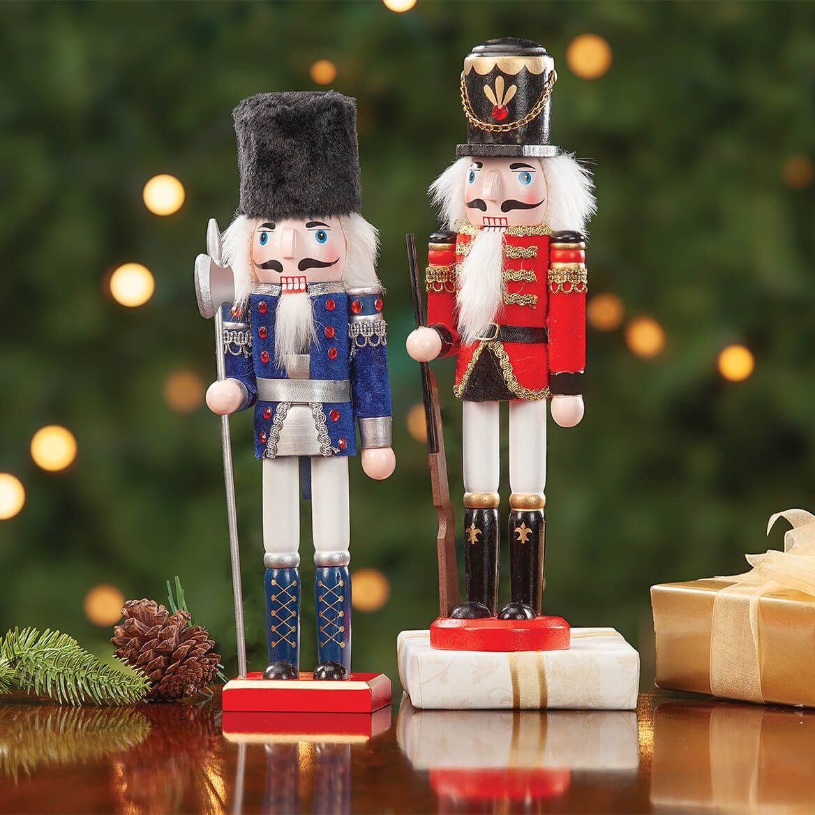 Traditional 12" Nutcrackers by Holiday Peak™, Set of 2 + '-' + 378885