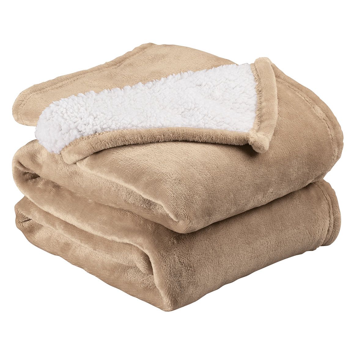 Sherpa Plush Reversible Blanket by OakRidge™ + '-' + 378925