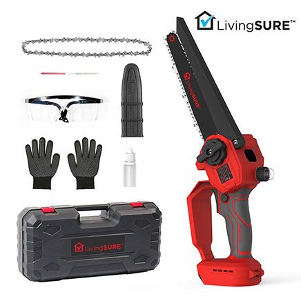 Cordless 8" Mini Chainsaw by LivingSURE™-378993