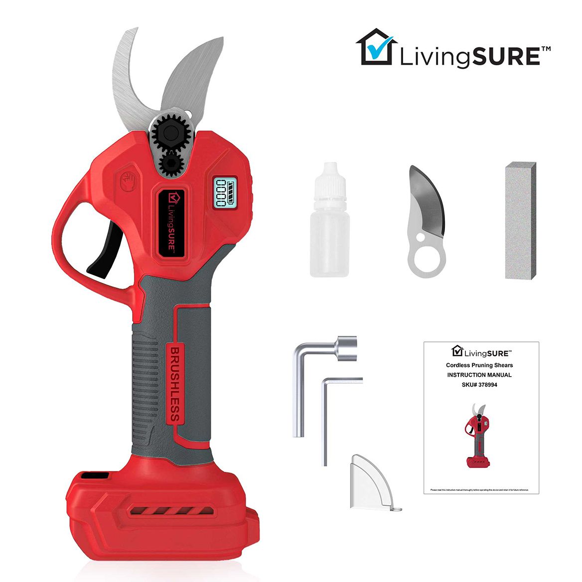 Cordless Pruning Shears By LivingSURE™ + '-' + 378994