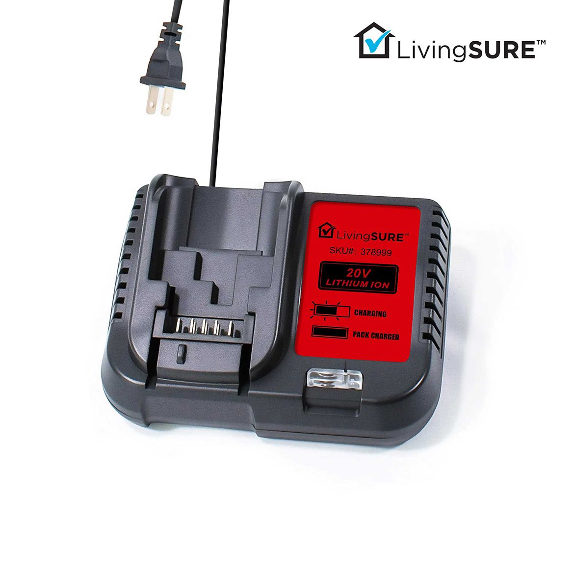 Battery Charger by LivingSURE™ + '-' + 378999