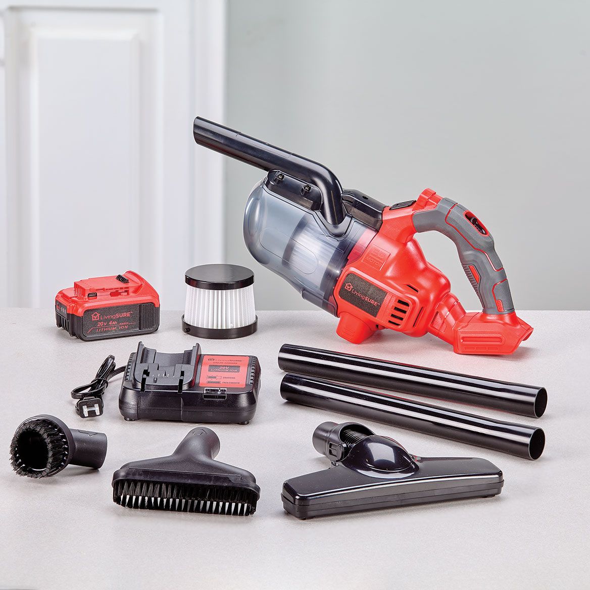 Cordless Handheld Vacuum, Battery and Charger Set By LivingSURE™ + '-' + 379903
