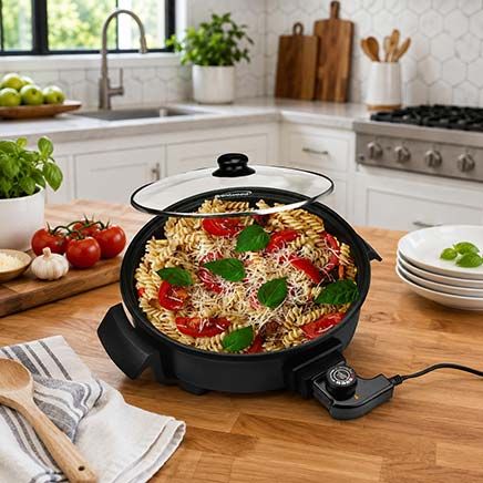 View product details for Brentwood 12" Round Electric Skillet