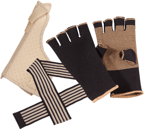 Hand and wrist braces and supports