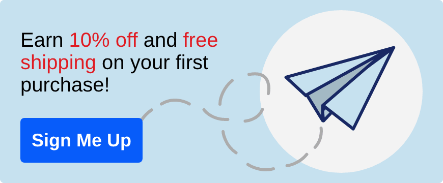 Earn 10 percent off and free shipping on your first purchase