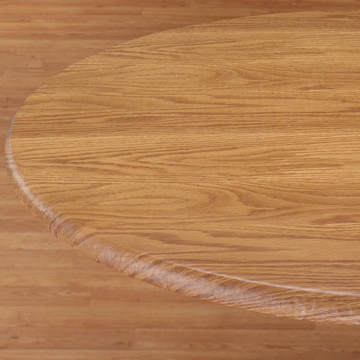 Wood Grain Vinyl Elasticized Table Cover-344622