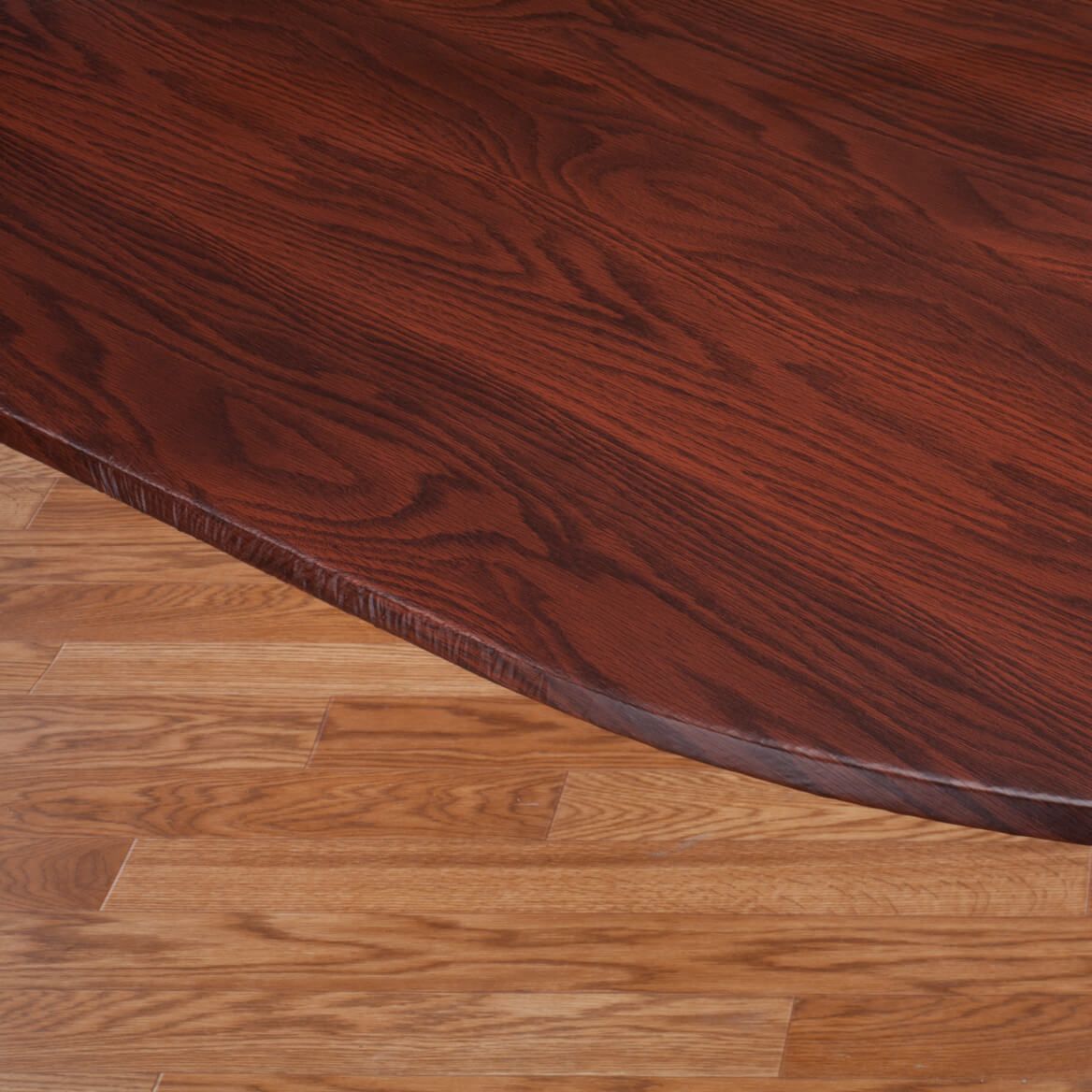 Wood Grain Vinyl Elasticized Table Cover-344622