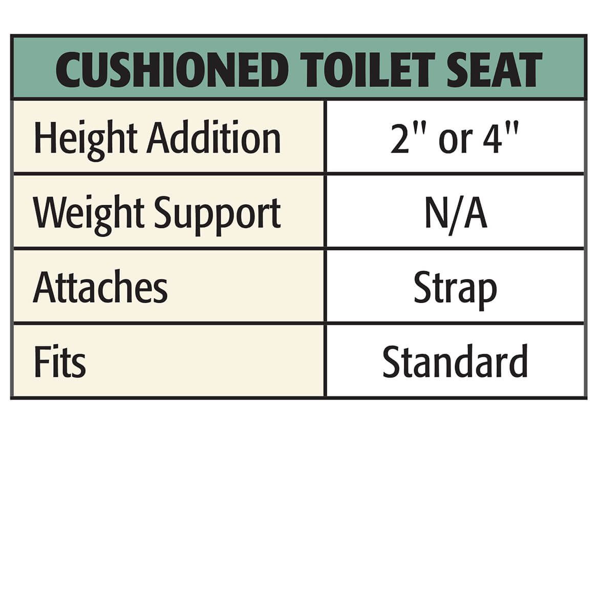 Padded Toilet Seat Cushion-345467