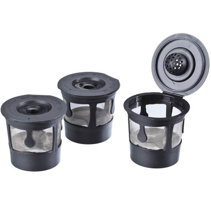 Single-Serve Reusable Coffee Filters, Set of 3-346495