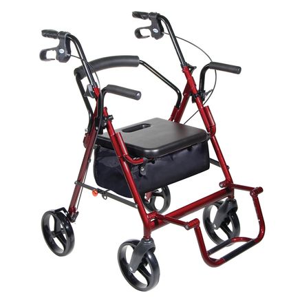 Transport Chair and Rollator in 1-348709
