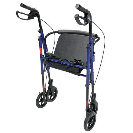 Lumex Walkabout Wide Height-Adjustable Rollator-352816