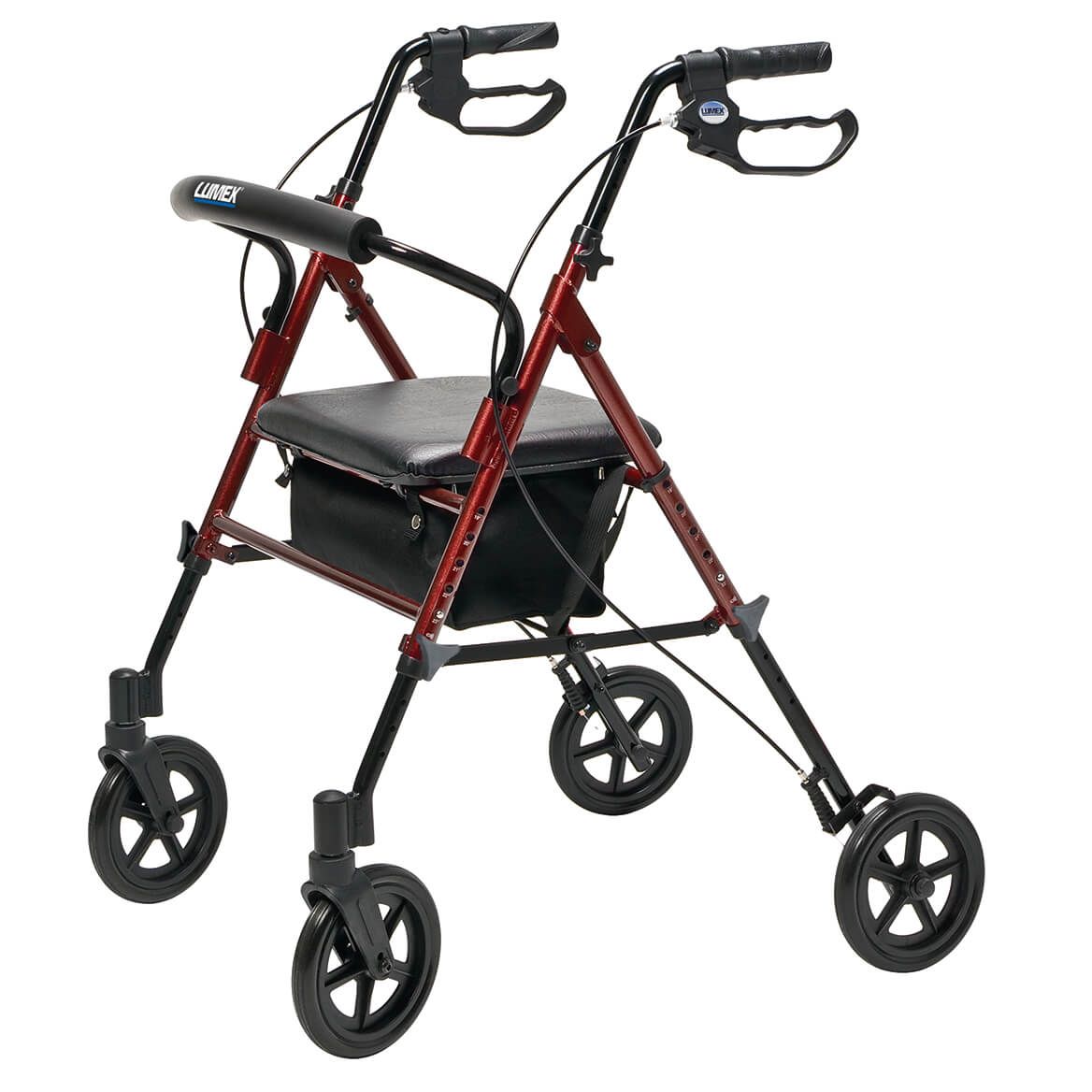 Lumex Walkabout Wide Height-Adjustable Rollator-352816