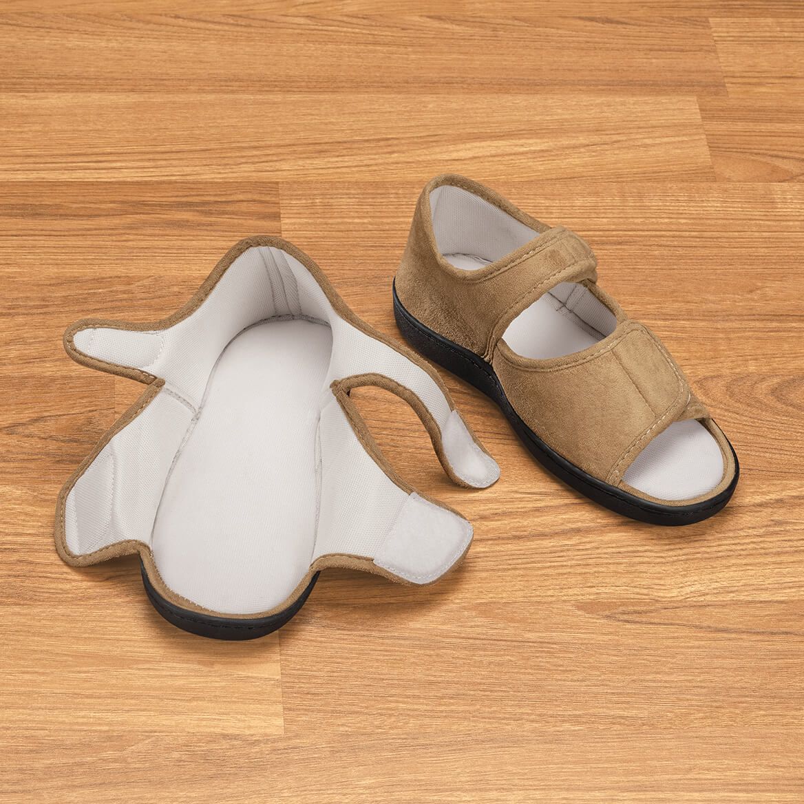Silver Steps™ Adjustable Memory Foam Slippers-354540