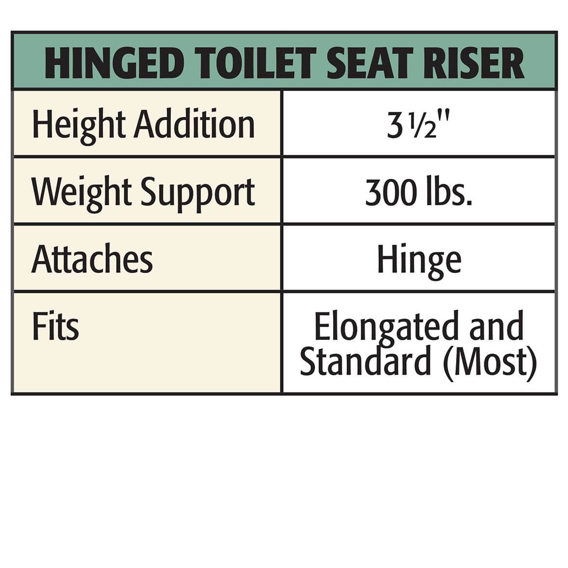 Hinged Toilet Seat Riser-355526