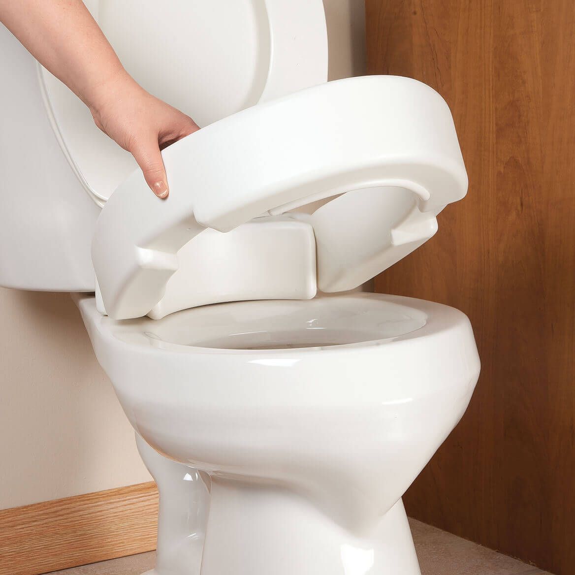 Hinged Toilet Seat Riser-355526