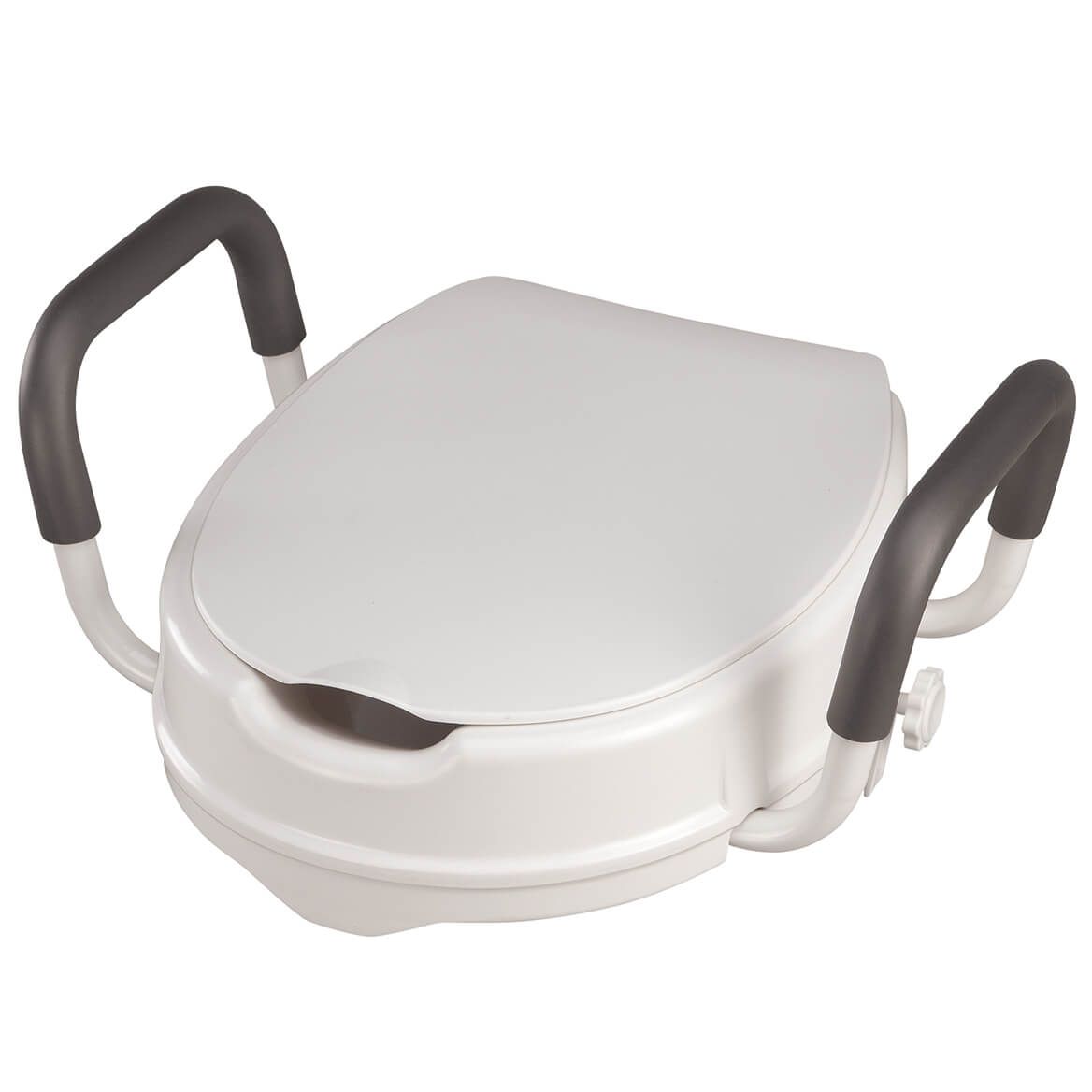 4" Toilet Seat with Arms and Lid-357861