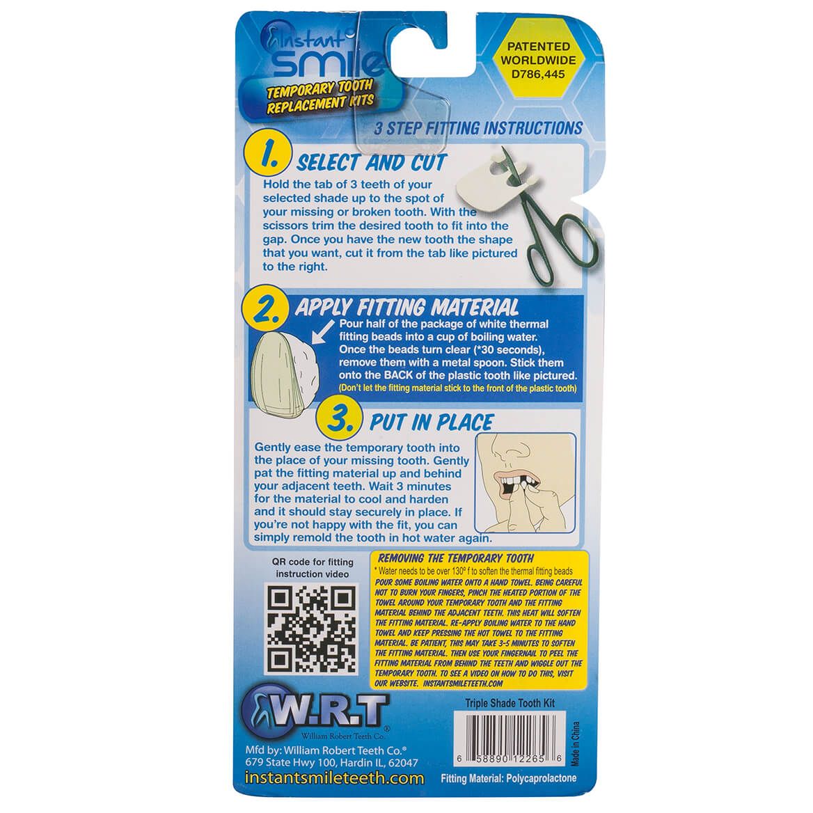Instant Smile™ Temporary Tooth Replacement Kit-366588
