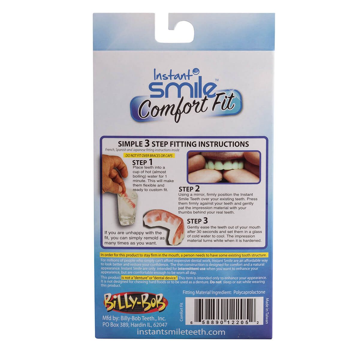Instant Smile™ Comfort Fit Flex Upper Veneer Bright White-366589