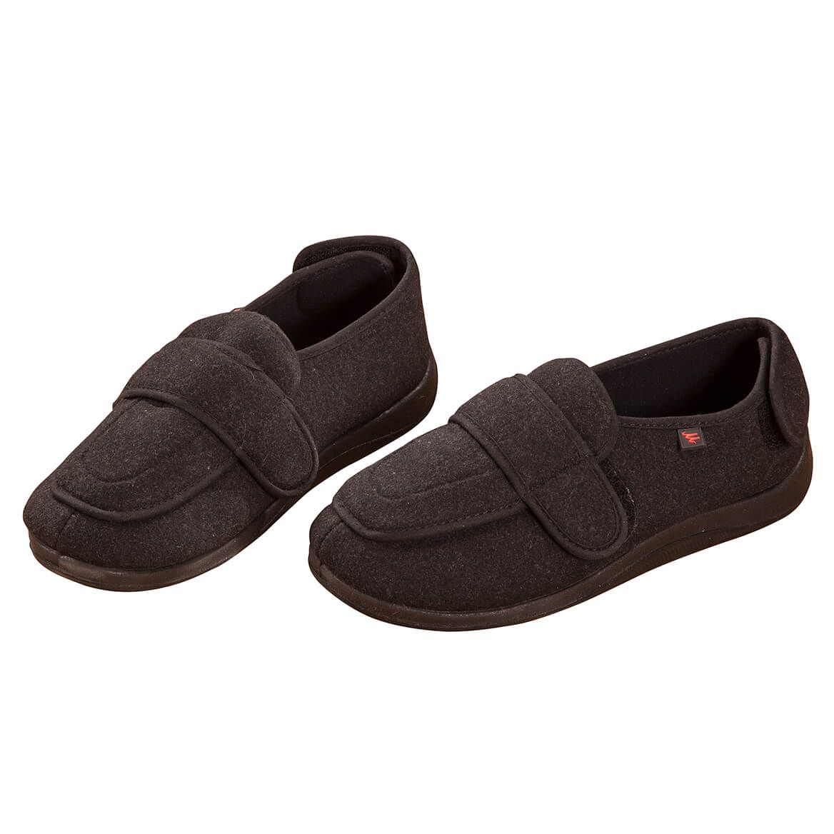 Silver Steps™ Black Adjustable Edema Slippers-367054