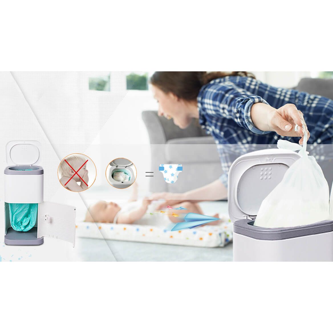 Dignity Pail Adult Brief Disposal Bin-369634