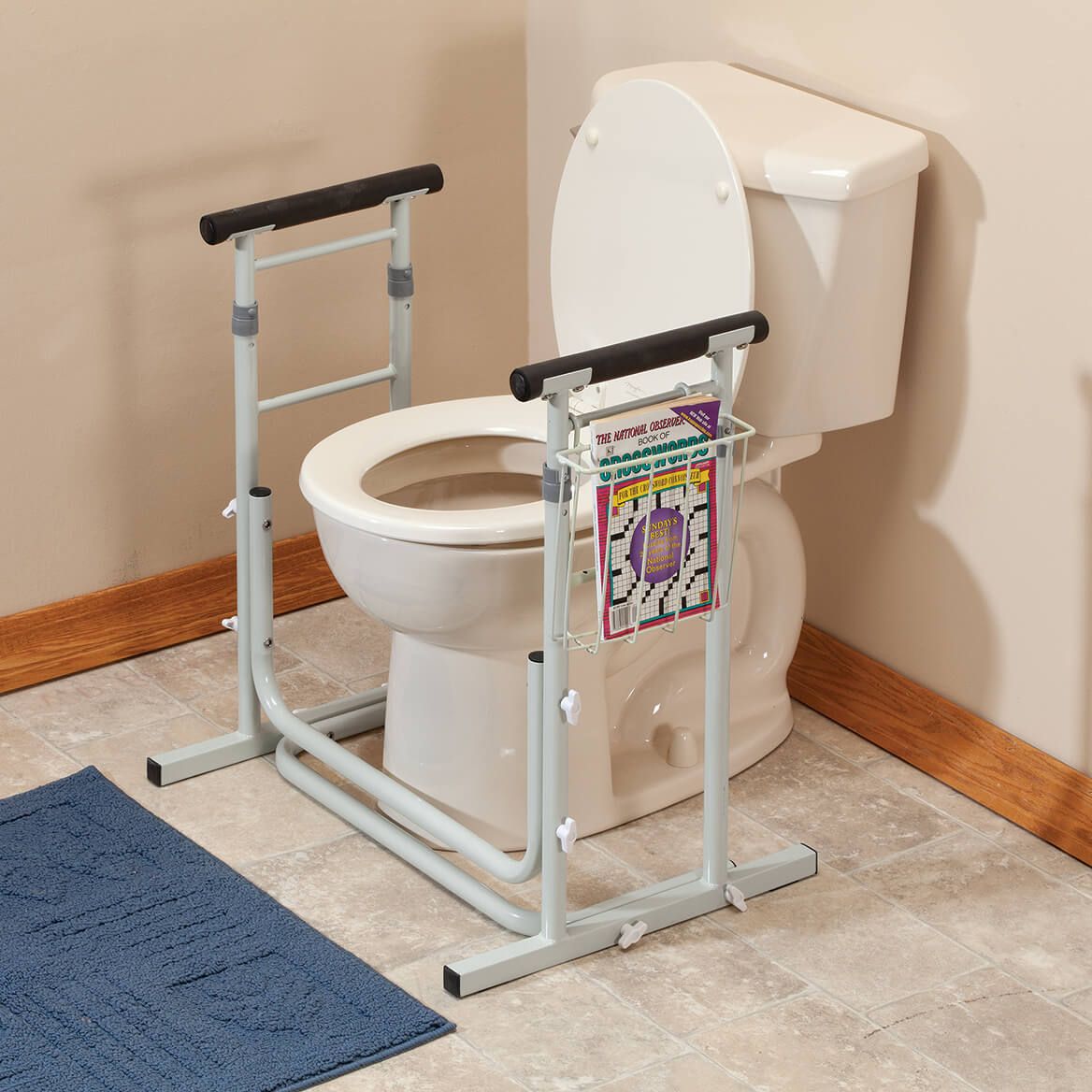 Freestanding Toilet Safety Support with Adjustable Arms-370685