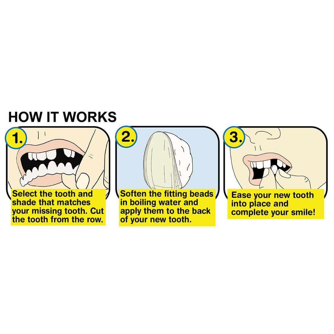 Instant Smile™ Complete Your Smile™ Tooth Replacement Kit-371589