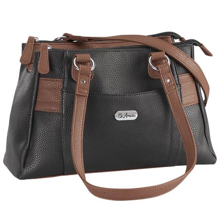 B. Amici™ Nicole RFID Greenwich Multi Pocket Leather Satchel-372212
