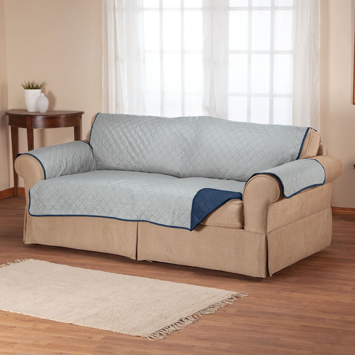 Microfiber Reversible Sofa Cover by OakRidge™-372558