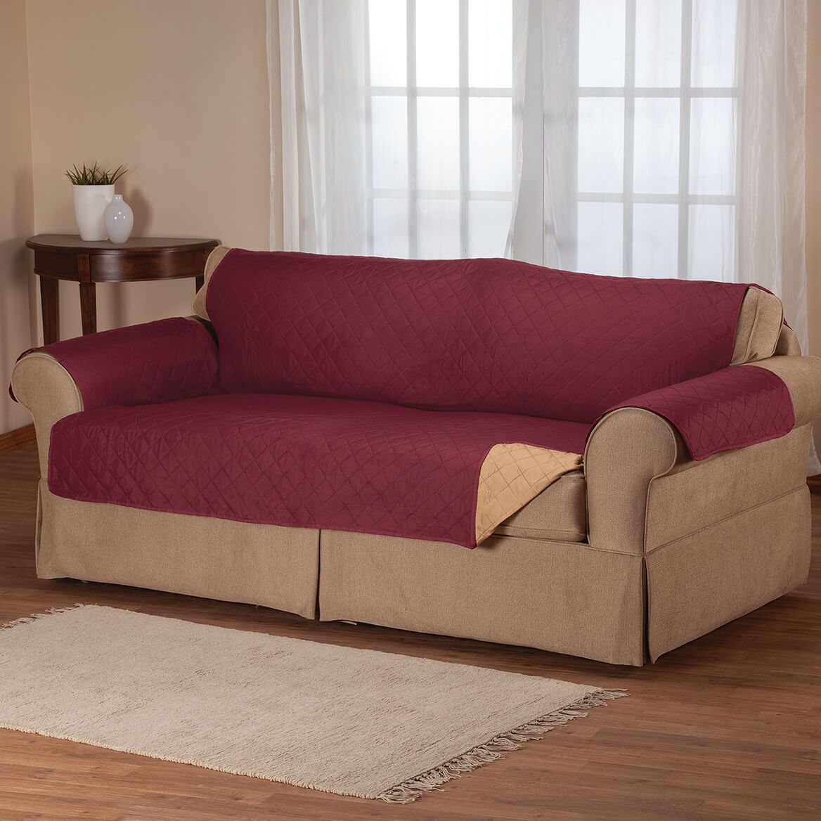 Microfiber Reversible Sofa Cover by OakRidge™-372558