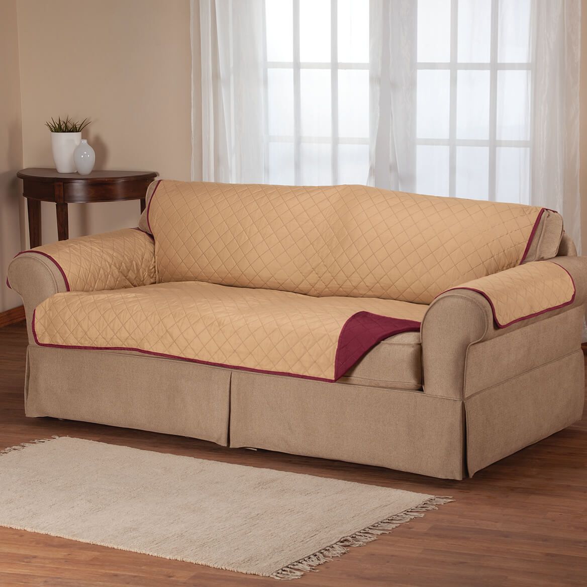 Microfiber Reversible Sofa Cover by OakRidge™-372558