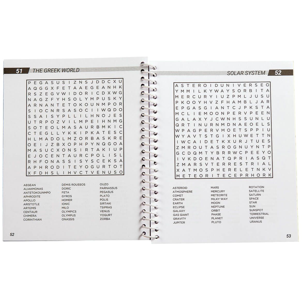 Wordsearch Puzzle Spiral Books, Vol. 3 and 4, Set of 2-372572