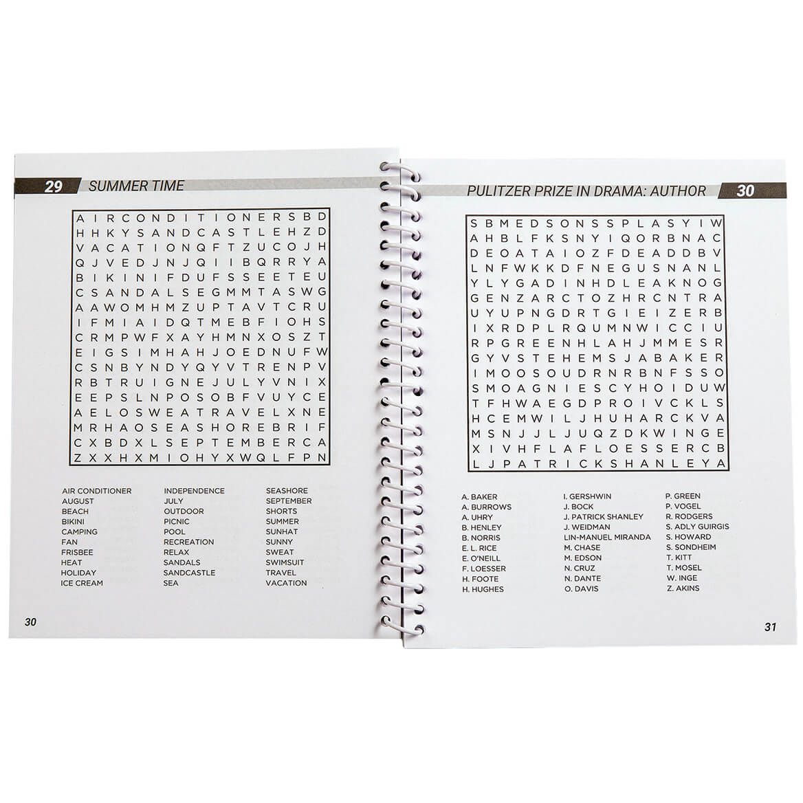 Wordsearch Puzzle Spiral Books, Vol. 3 and 4, Set of 2-372572