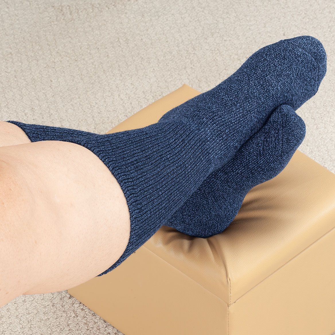 Silver Steps™ Twisted Yarn Cozy Diabetic Socks, 2 Pairs-372981