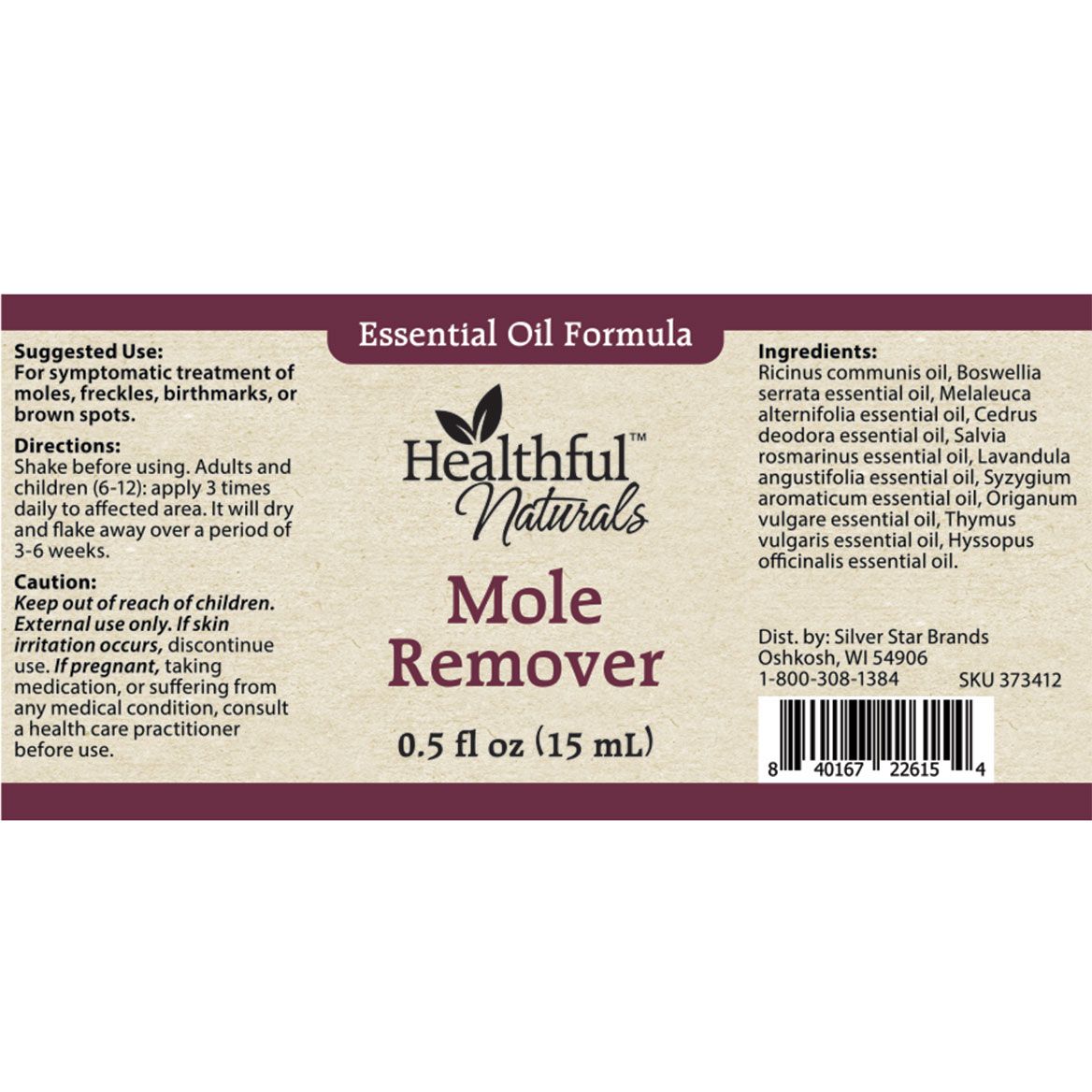 Healthful™ Naturals Mole Remover-373412