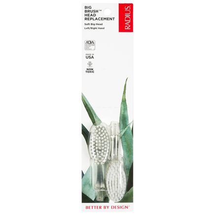 Big Brush™ Easy Grip Toothbrush Soft Replacement Heads, 2 Pack-373943