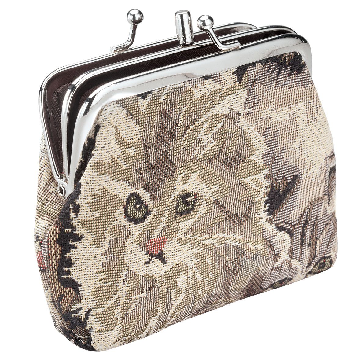 Animal Tapestry Dual Coin Pouch-374309